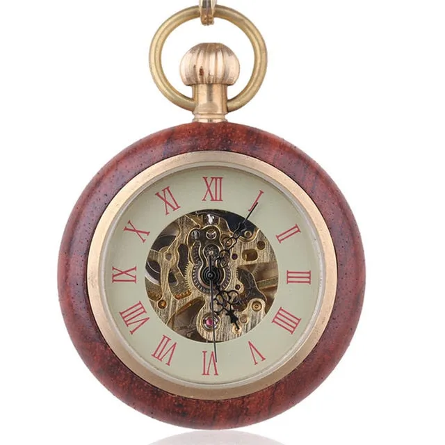☀ Roman Numeral Pocket Watch .. Look Good With Jeans or Khaki's..