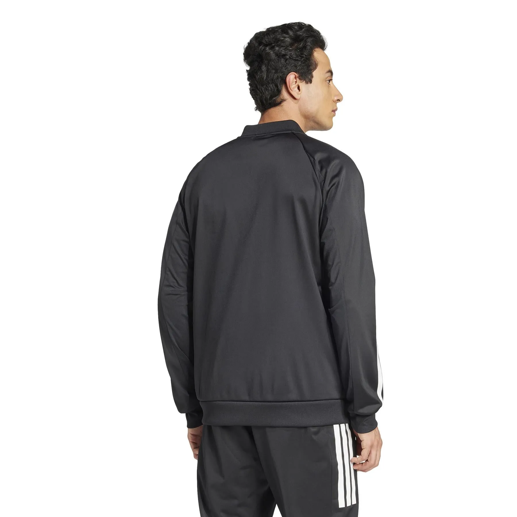 ADIDAS Mens 3 Stripe Knit Badminton Jacket - Black