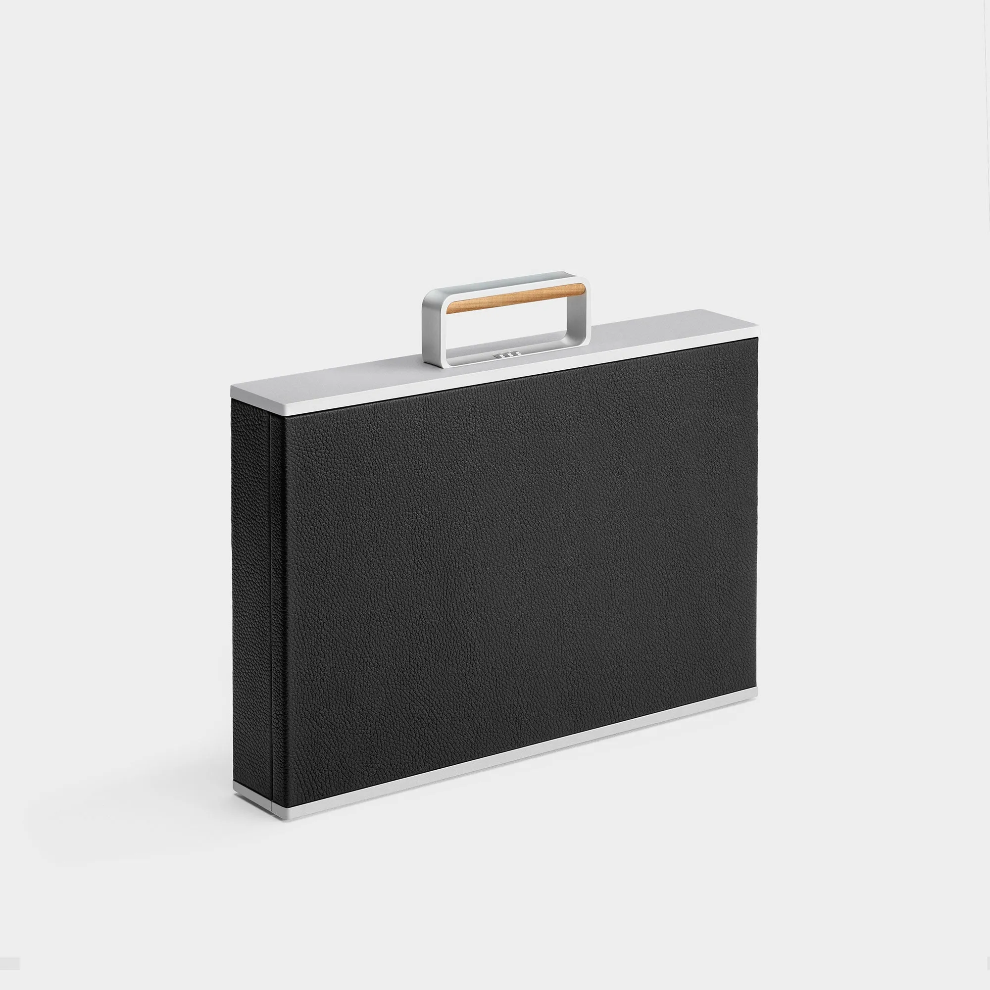 MACKENZIE 12 WATCH BRIEFCASE - BLACK / GREY