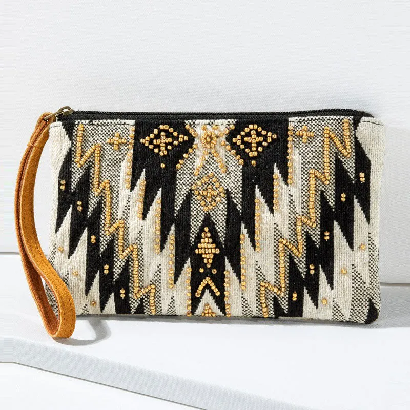 Orla Handmade Beaded Wristlet